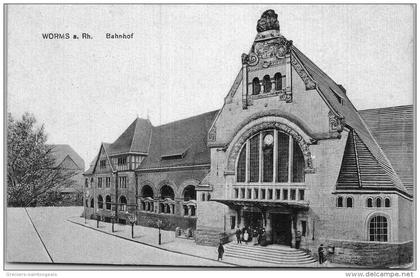 Allemagne - RHENANIE PALATINAT - WORMS - Bahnhof.