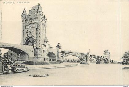 CPA Worms Rheinbrucke