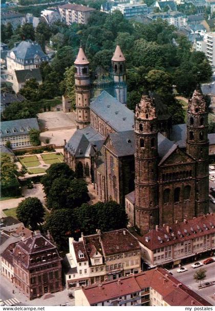 WORMS Rhein Dom-Worms Dom Fliegeraufnahme Tuerme Kathedrale Altstadt