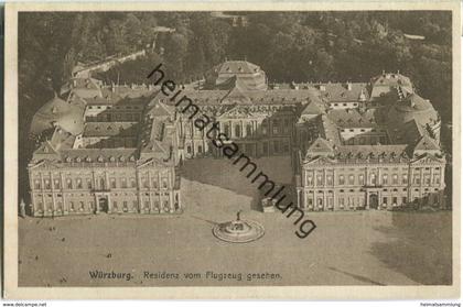 Würzburg - Residenz - Flugzeugaufnahme