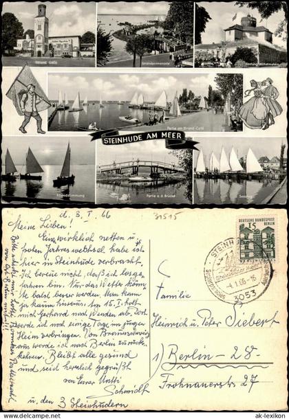Steinhude-Wunstorf Mehrbildkarte Steinhude am Meer (Ortsansichten) 1966