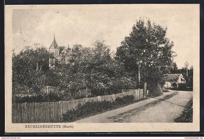 AK Zechlinerhütte /Mark, Strassenpartie