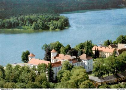 Rheinsberg Brandenburg Schloss-Rheinsberg Grienericksee See Luftbild Baeume Inse