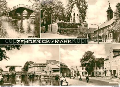 Zehdenick Havelbruecke Klosterruine Rathaus Marktplatz Zugbruecke