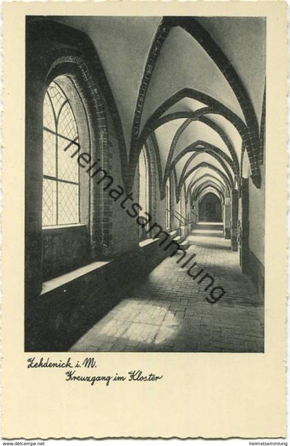 Zehdenick - Kreuzgang im Kloster - Verlag Carl Brinkmann Breslau