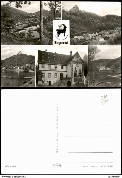 Ansichtskarte Ziegenrück/Saale Stadtteilansichten 1971