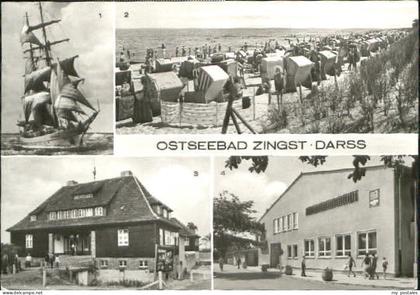 Zingst Ostseebad Zingst Schiff Strand Kurhaus Heim x 1970