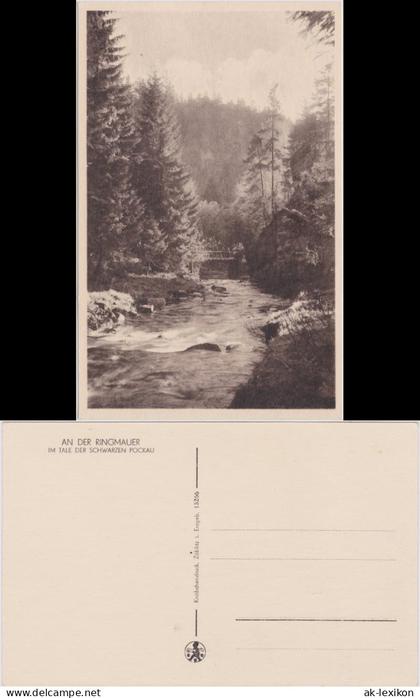 Ansichtskarte Zöblitz An der Ringmauer - Pockau 1950