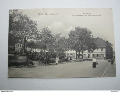 ZÖBELITZ, seltenen Karte um 1911^mit Marke + Stempel