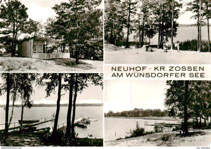 Neuhof Zossen Bungalow Partie am Wuensdorfer See Bootsanleger