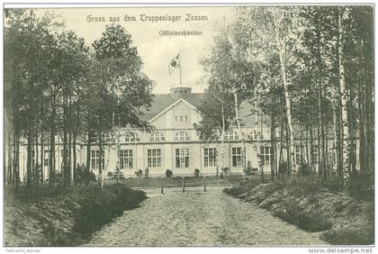 Zossen, Truppenlager, Offizierskasino, Feldpost AK, 1915