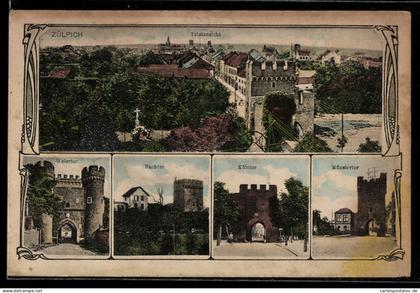 AK Zülpich, Bachtor, Kölntor, Münstertor