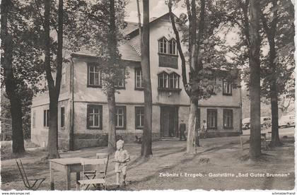 AK Zwönitz Gaststätte Bad Guter Brunnen Gutenbrunn a Niederzwönitz Affalter Lenkersdorf Dorfchemnitz Lößnitz Gablenz DDR