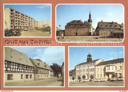 Zwoenitz Goethestrasse Markt Loessnitzer Strasse Rathaus