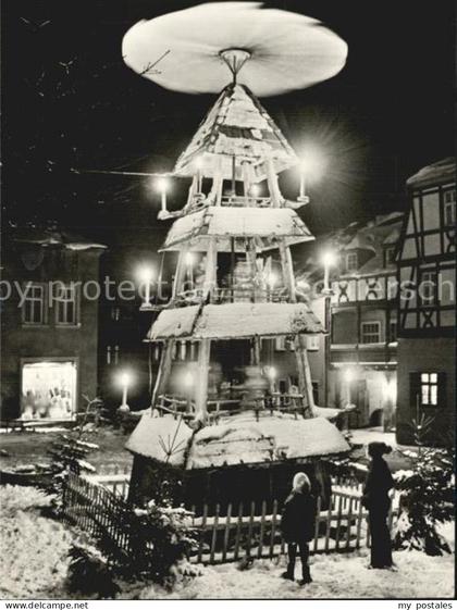Zwoenitz Pyramide am Markt Weihnachtszeit
