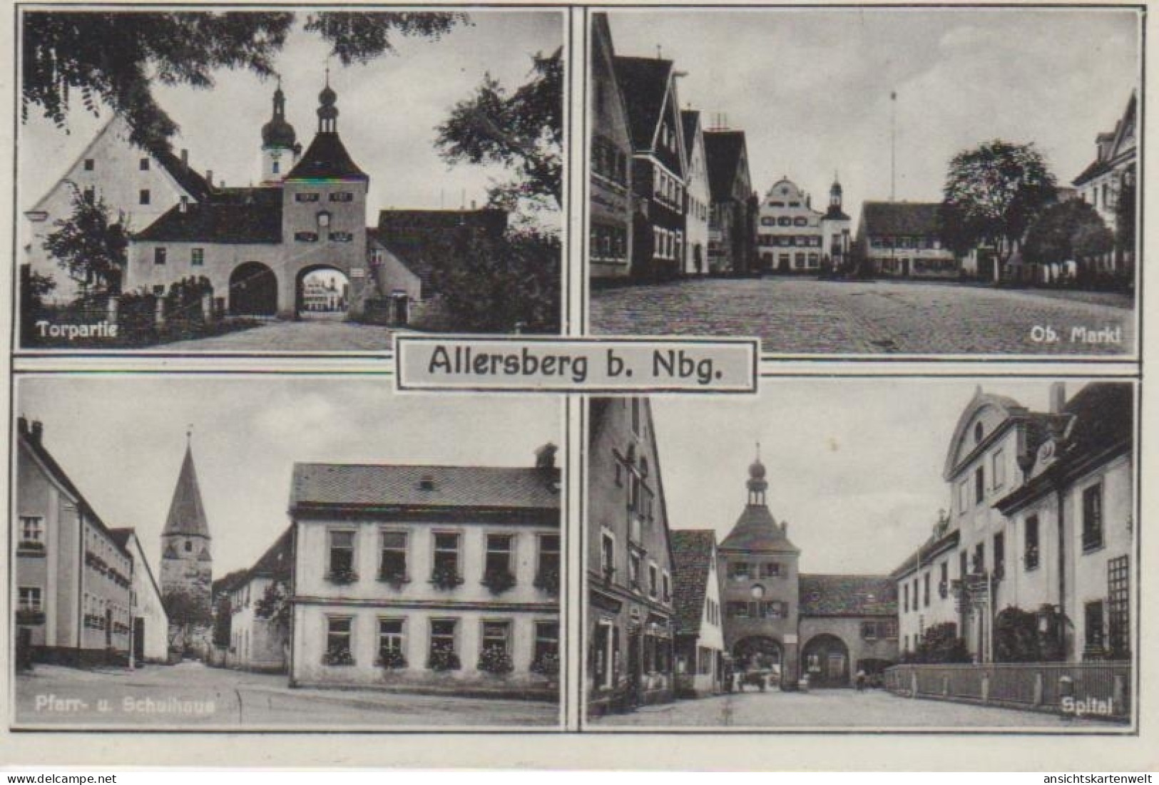 Allersberg bei Nürnberg Mehrbildkarte gl1936 #74.979