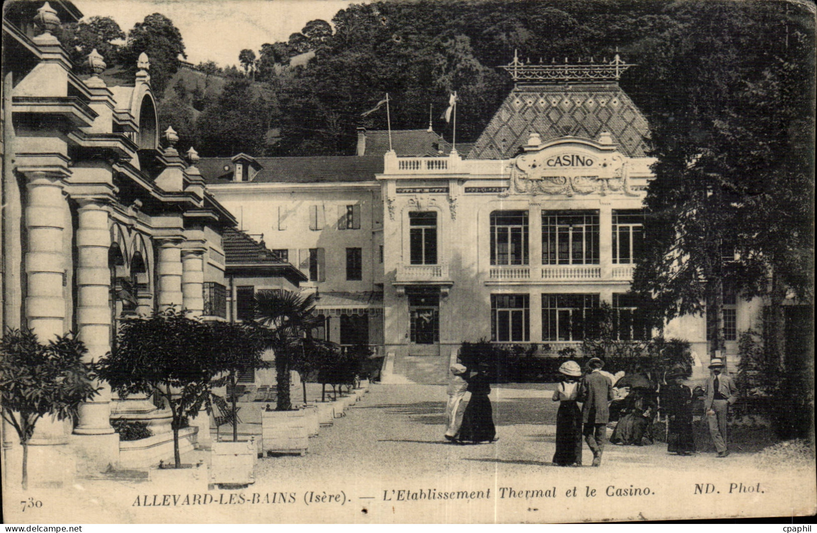 Allevard - L Etablissement Thermal et le Casino - CPA
