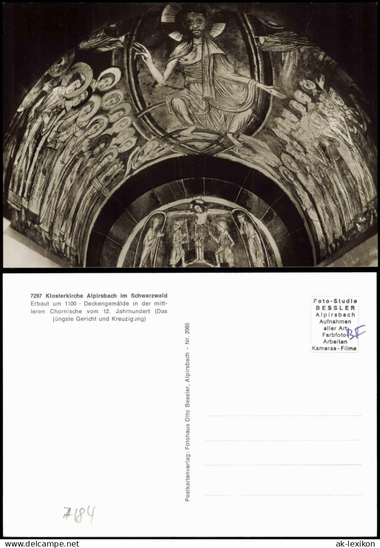 Alpirsbach Deckengemälde Klosterkirche Alpirsbach im Schwarzwald 1960