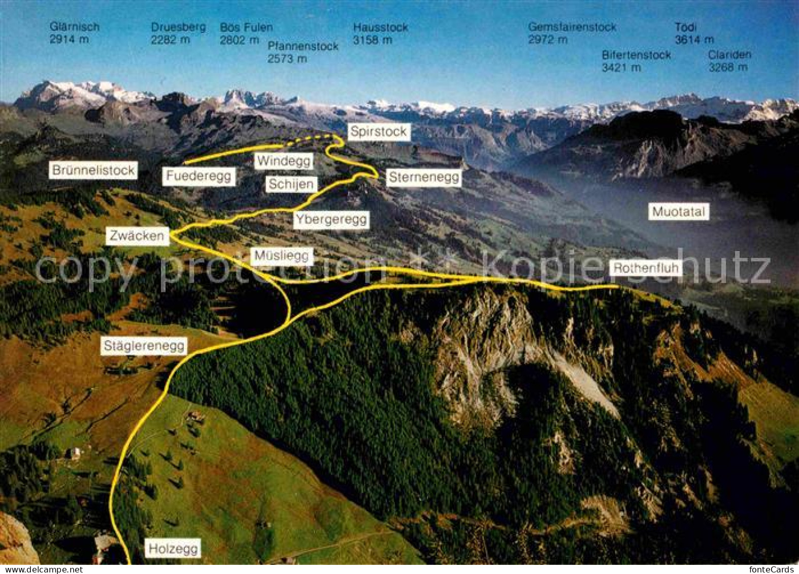 Alpthal Berggasthaus Holzegg 7 Egg Wanderung
