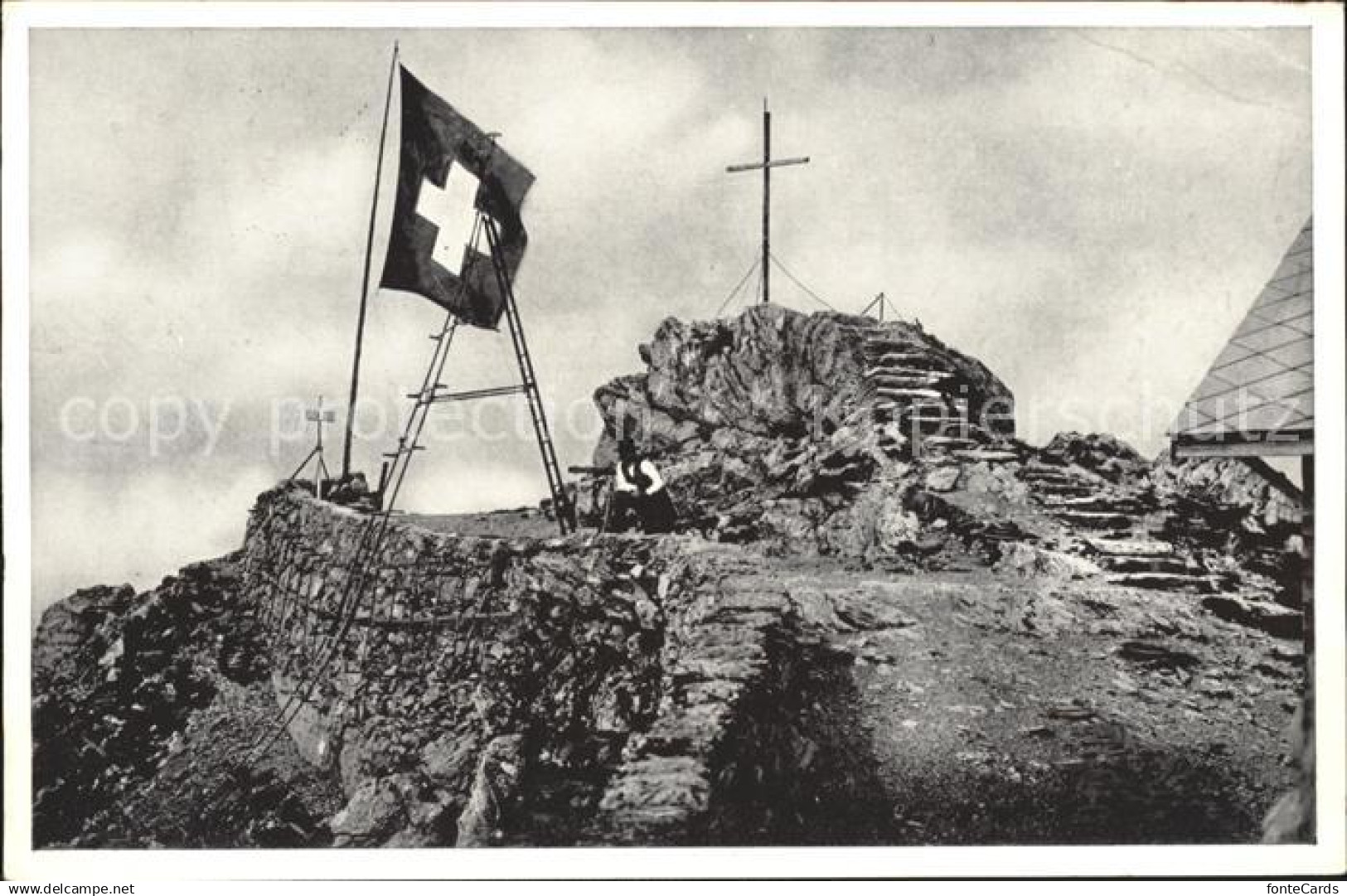 Alpthal Grosser Mythen Gipfelkreuz