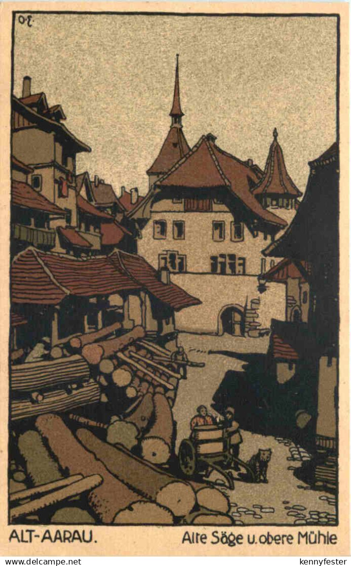 Alt Aarau - Steinzeichnung
