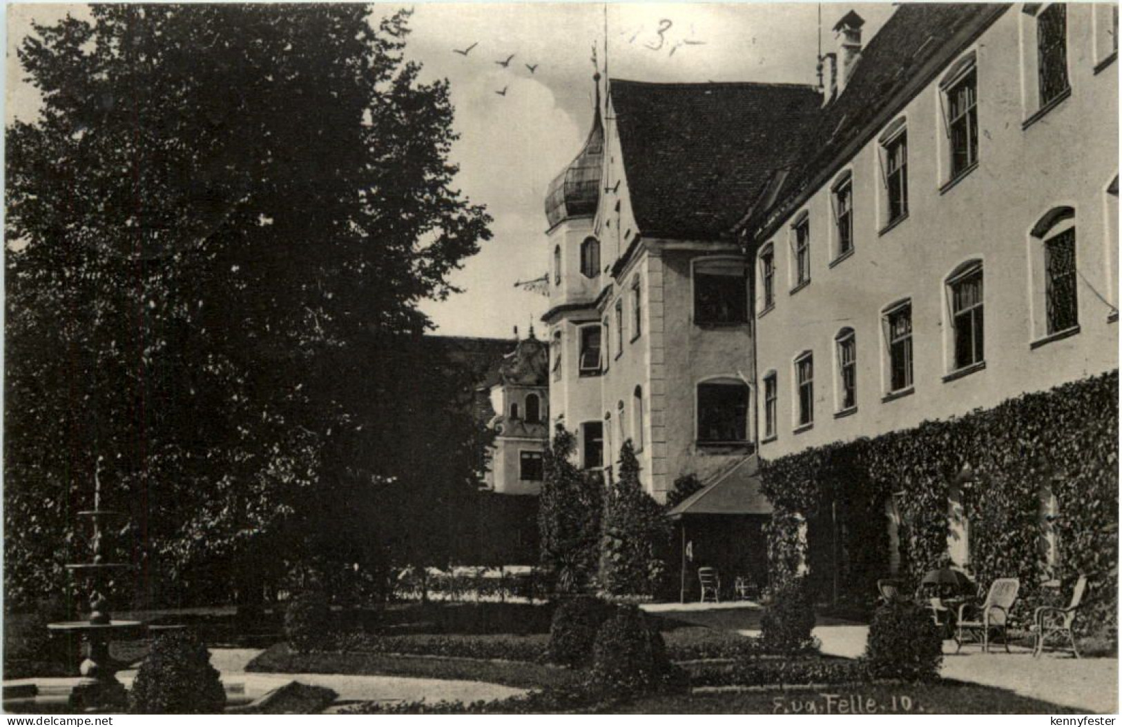 Alt-Isny Schloss - Künstler-AK Eugen Felle