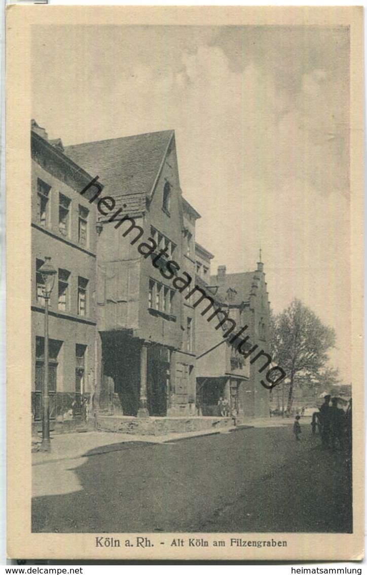 Alt Köln am Filzengraben - Verlag Leo Kürten Köln 20er Jahre