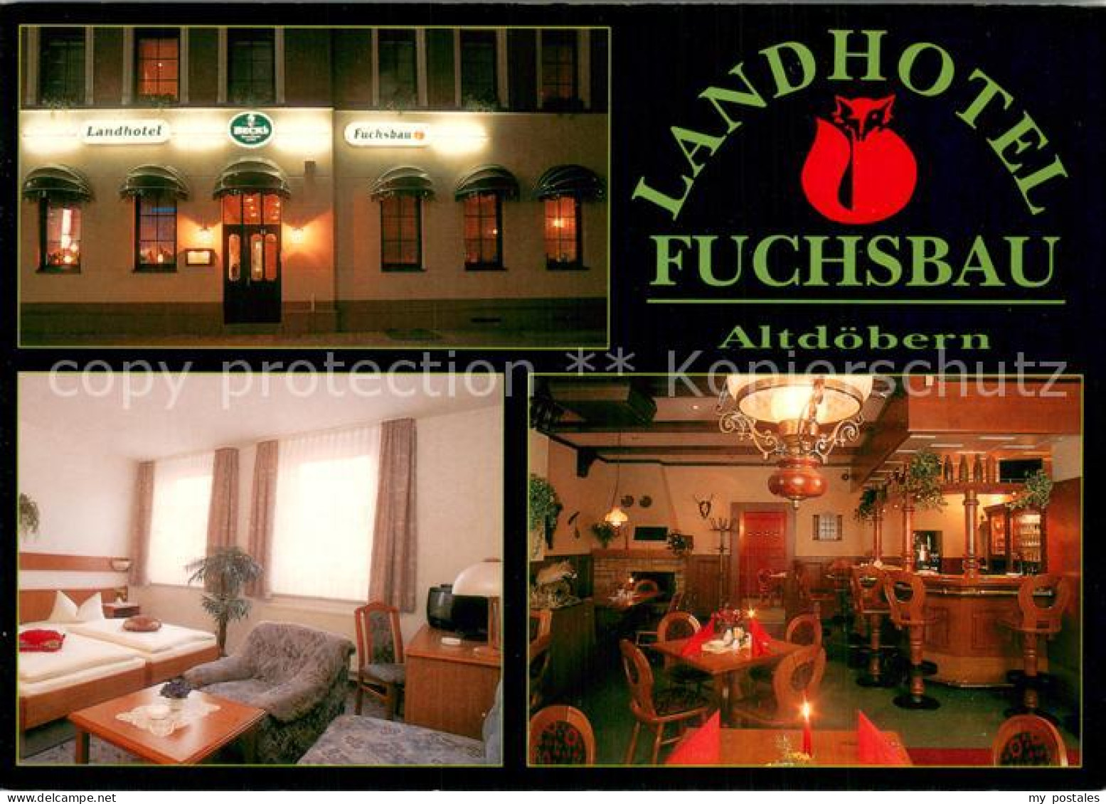 Altdoebern Landhotel Fuchsbau Zimmer Gaststube Bar