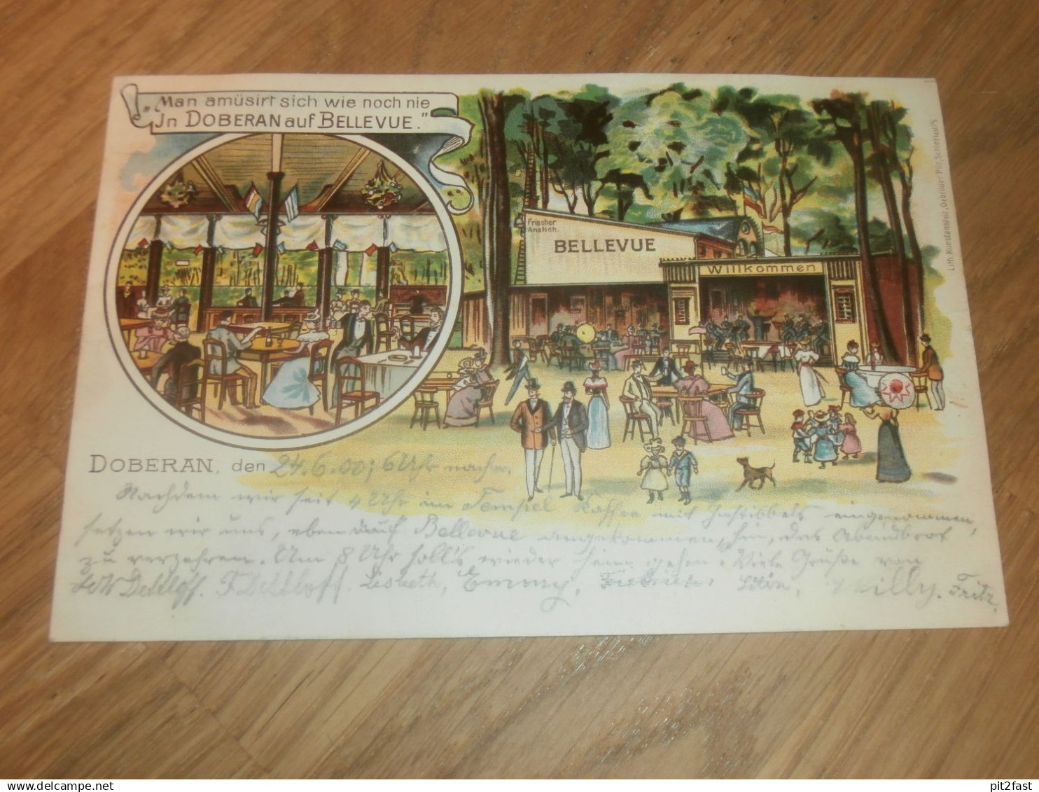 alte AK - Bad Doberan , 1900 , Bellevue , Ansichtskarte !!
