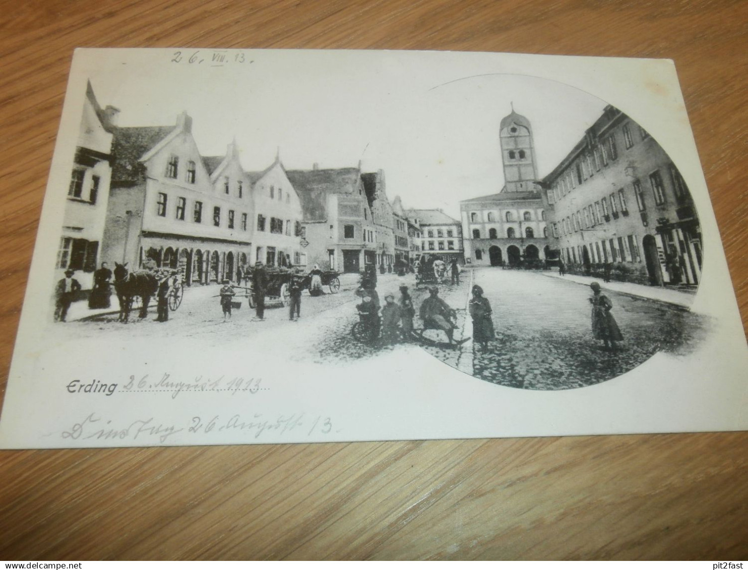 alte AK - Erding , 1913 ,  Ansichtskarte !