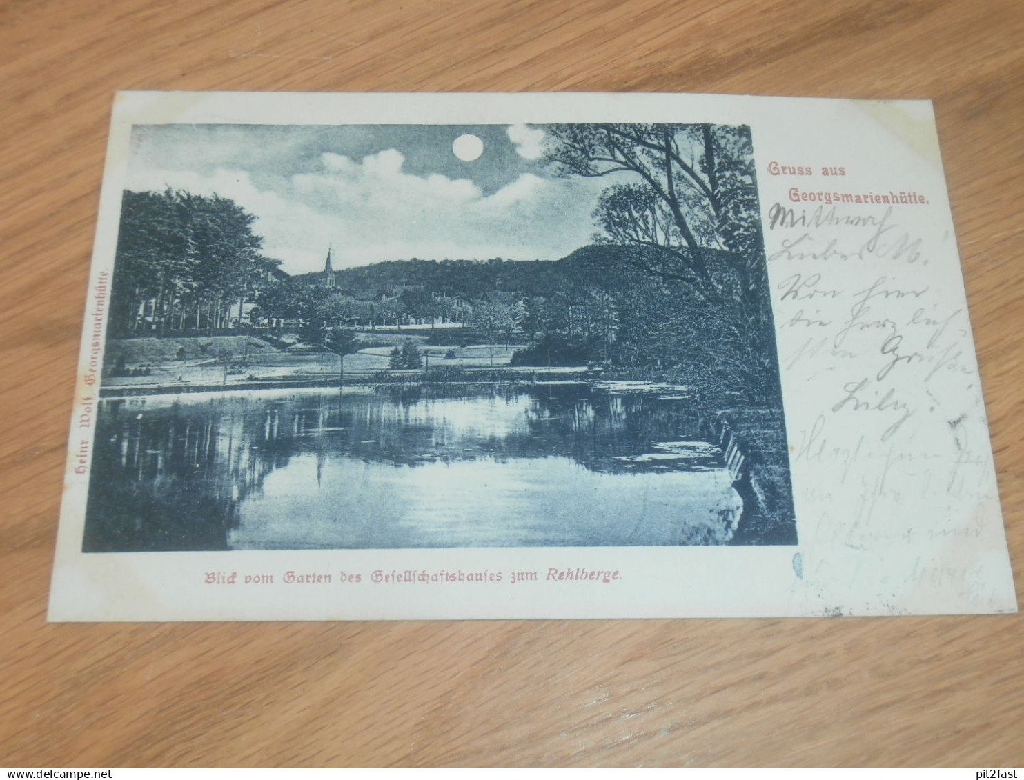 alte AK - Georgsmarienhütte , 1899 , Blick vom Gesellschaftshaus, Ansichtskarte