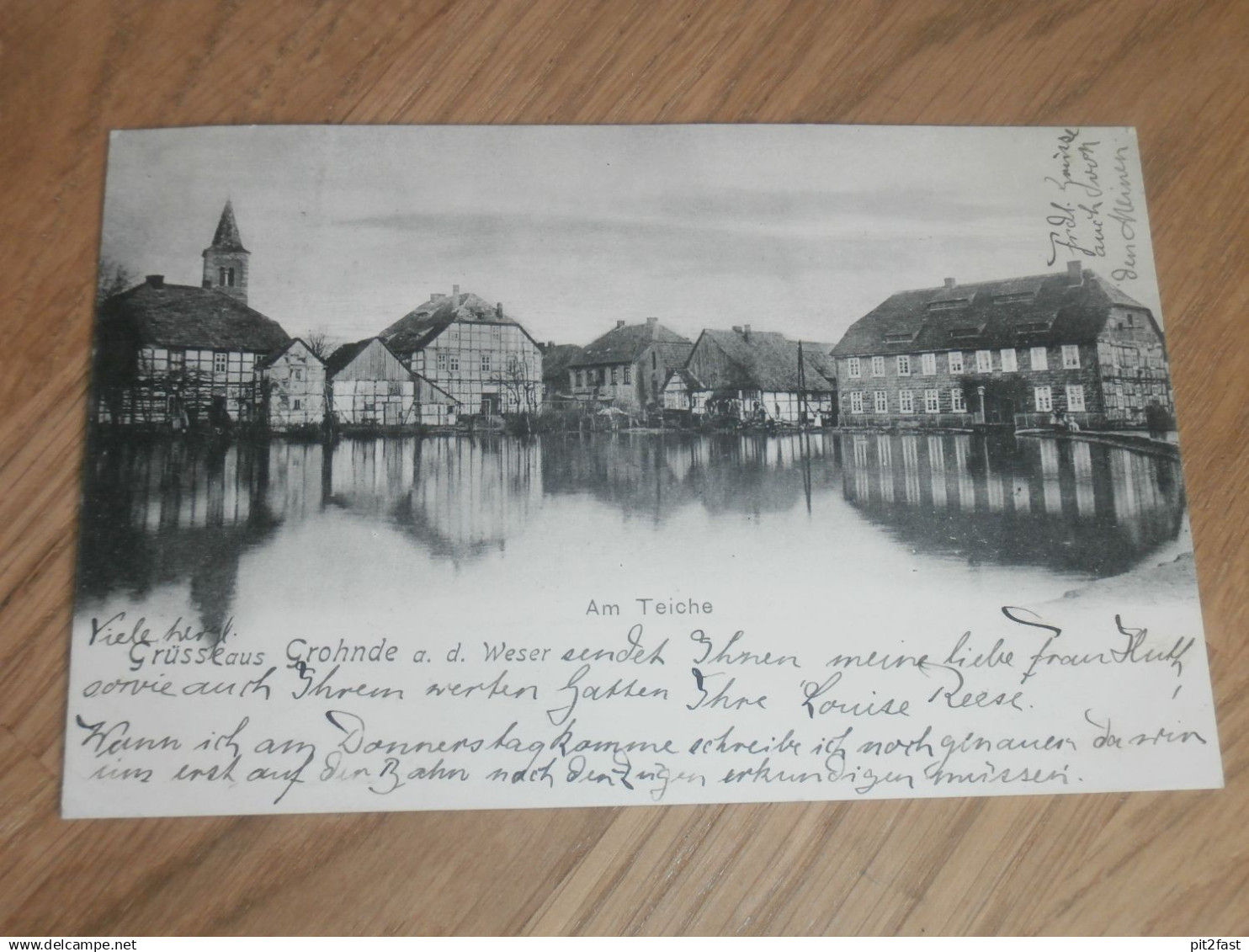 alte AK - Grohnde b. Emmerthal , 1904 , nach Hedemünden , Ansichtskarte !!!