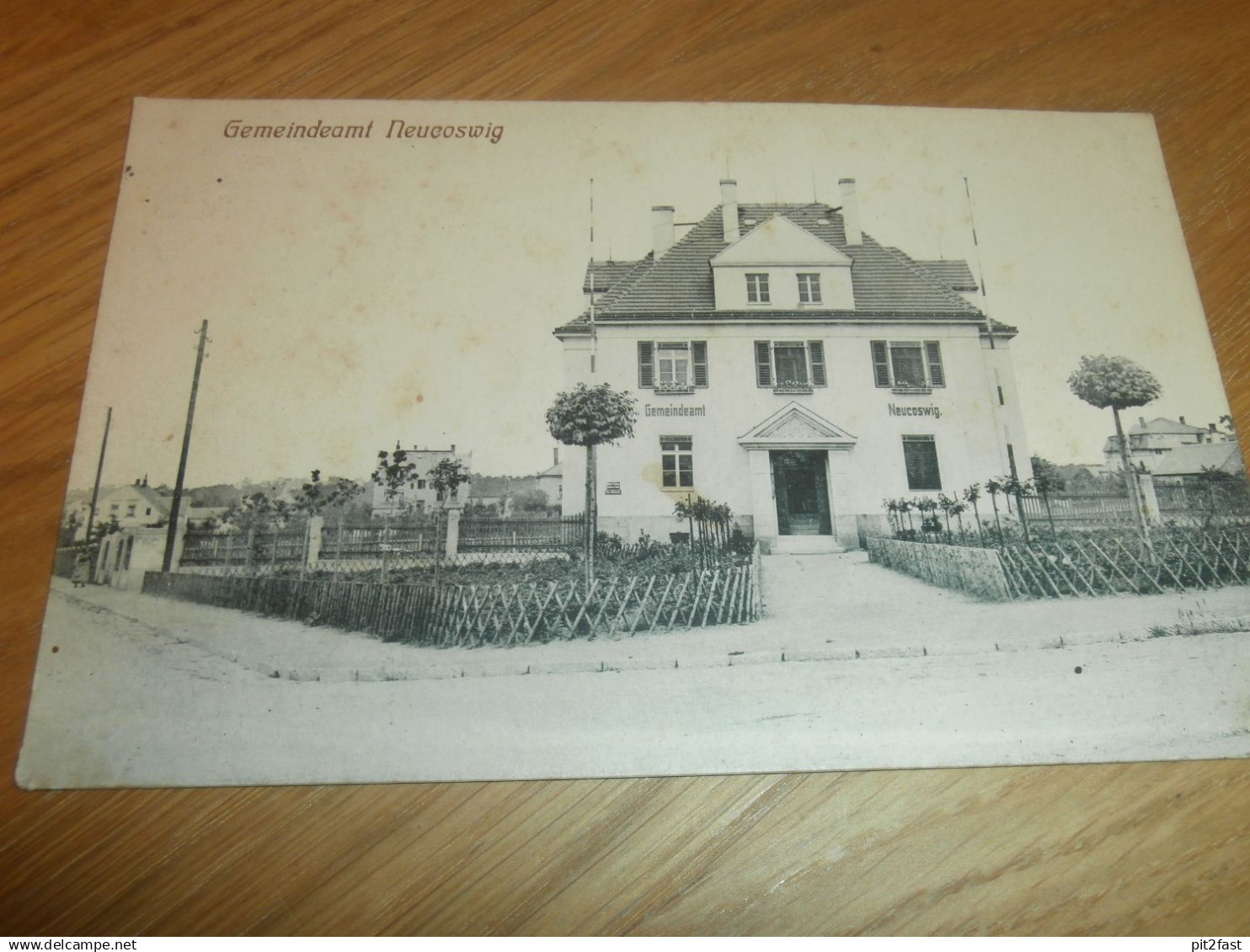 alte AK - Neucoswig i. Sa. , 1917 , Gemeindeamt , Coswig , Ansichtskarte !!
