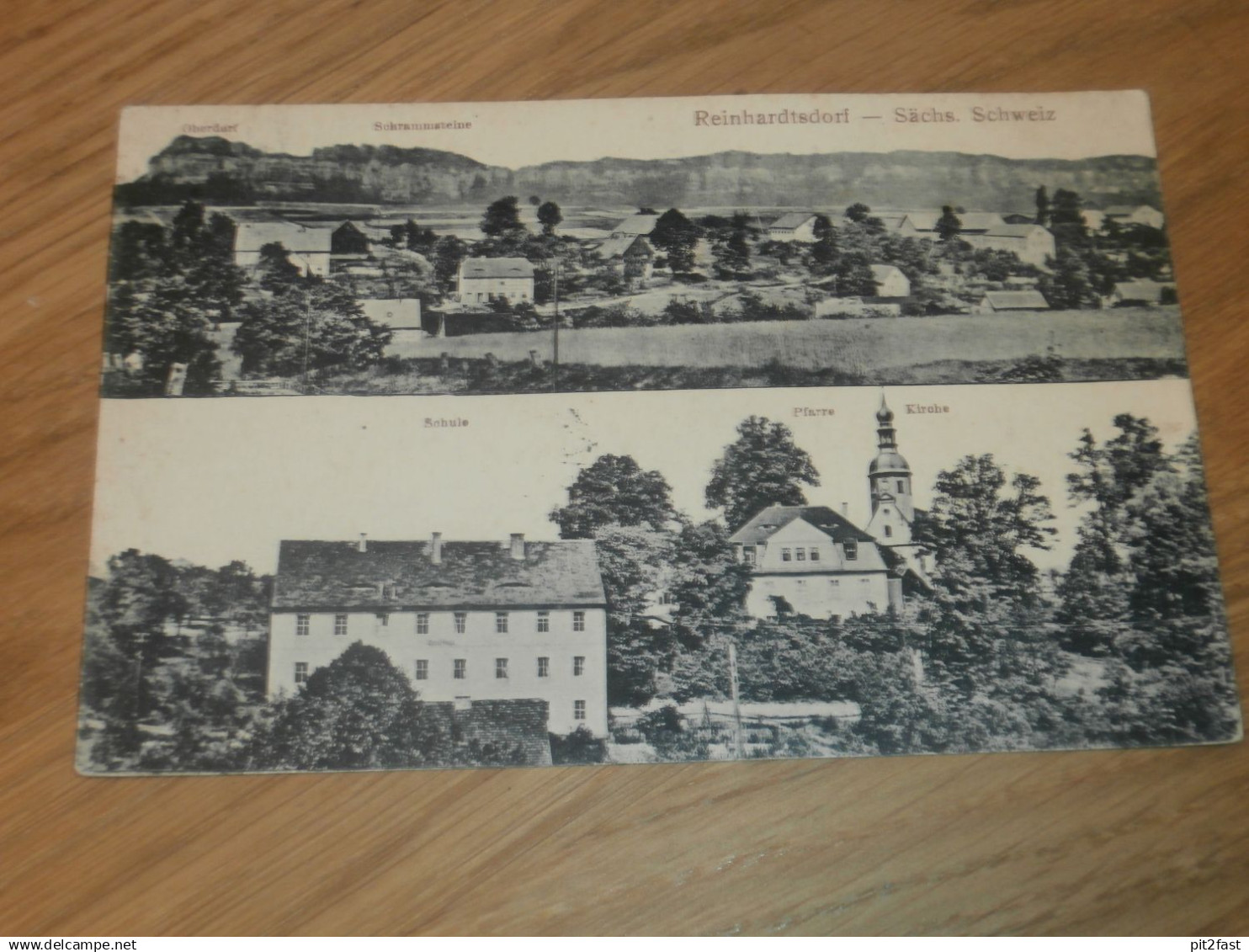 alte AK - Reinhardtsdorf / Schöna , 1922 , Ansichtskarte !!!