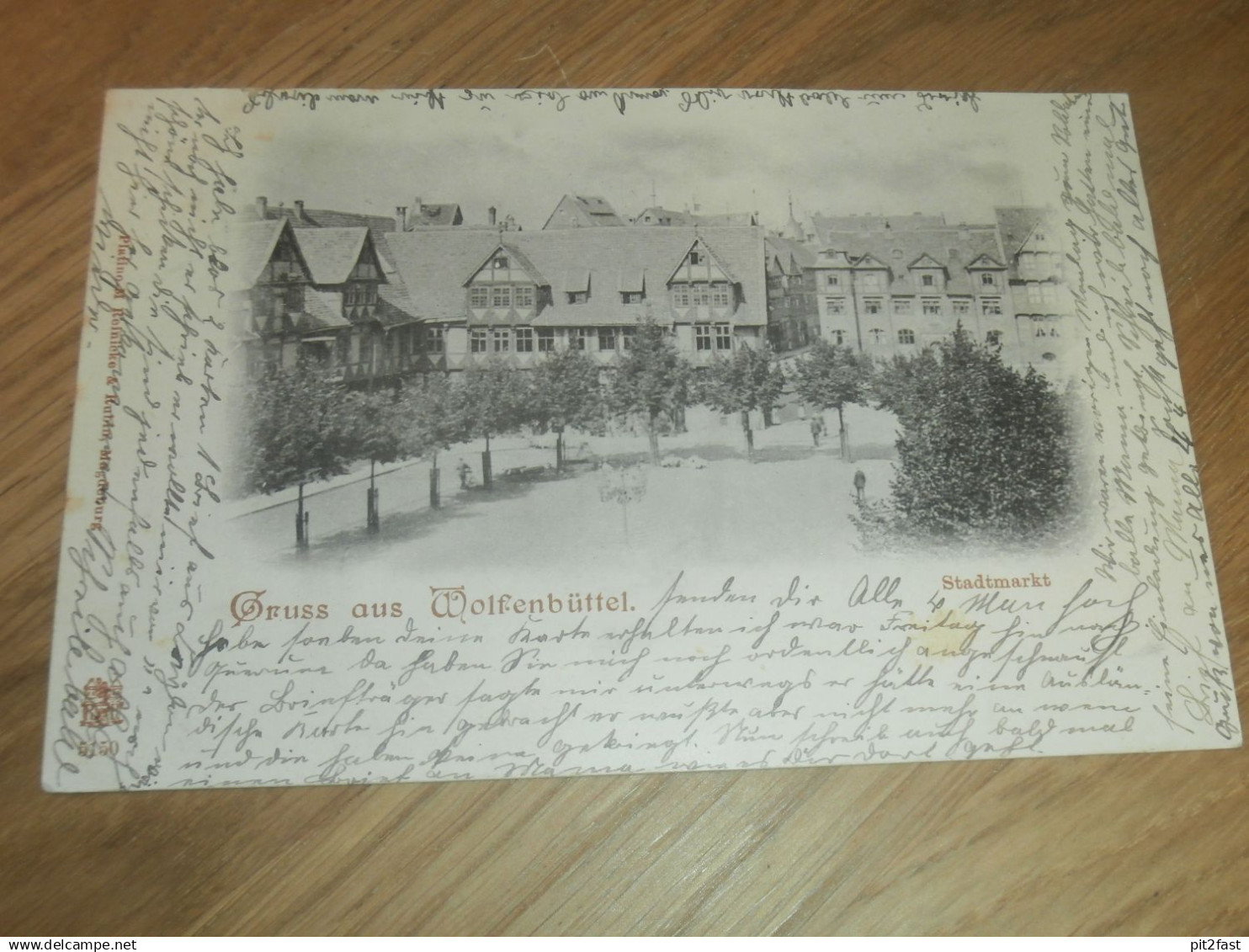 alte AK - Wolfenbüttel , 1900 , Stadtmarkt , Ansichtskarte !!