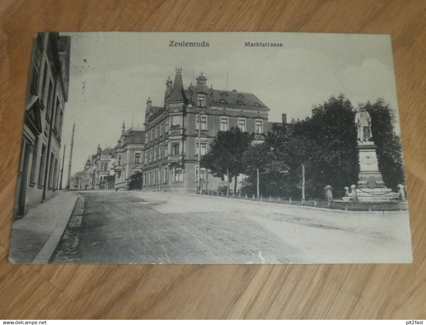 alte AK -  Zeulenroda , 1912 , Marktstrasse , Ansichtskarte !!