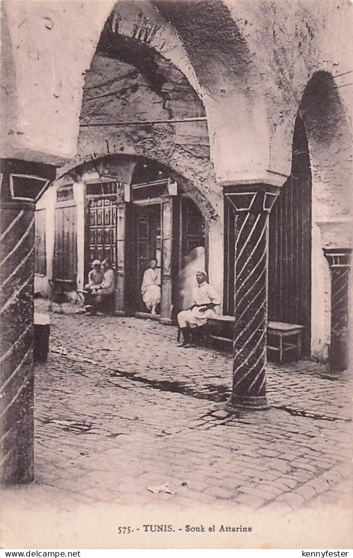 Alte Ansichtskarte AK TUNESIEN TUNIS - Souek el Attarine