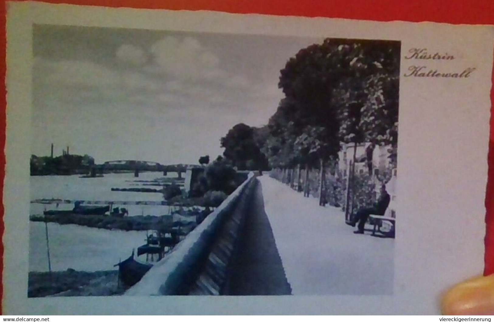 ! alte Ansichtskarte aus Küstrin, Kattewall