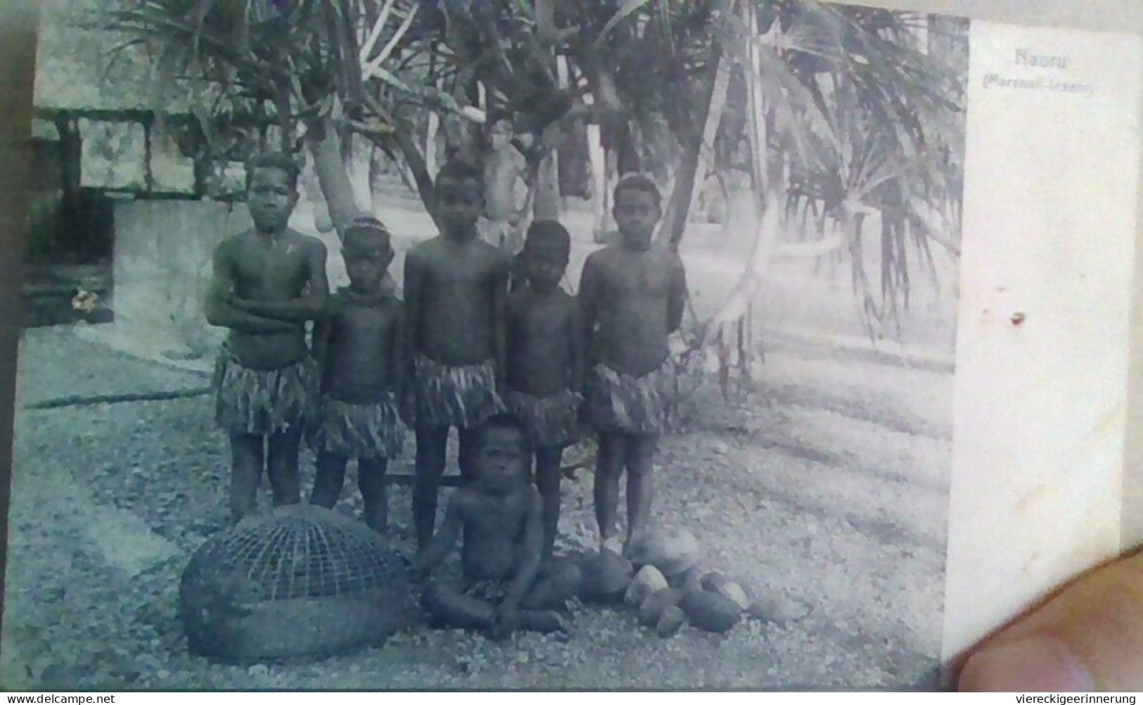 ! alte Ansichtskarte aus Nauru , Marshallinseln, Ozeanien, Pazifik, Insulaner, Eingeborene, Marshall islands, pacific