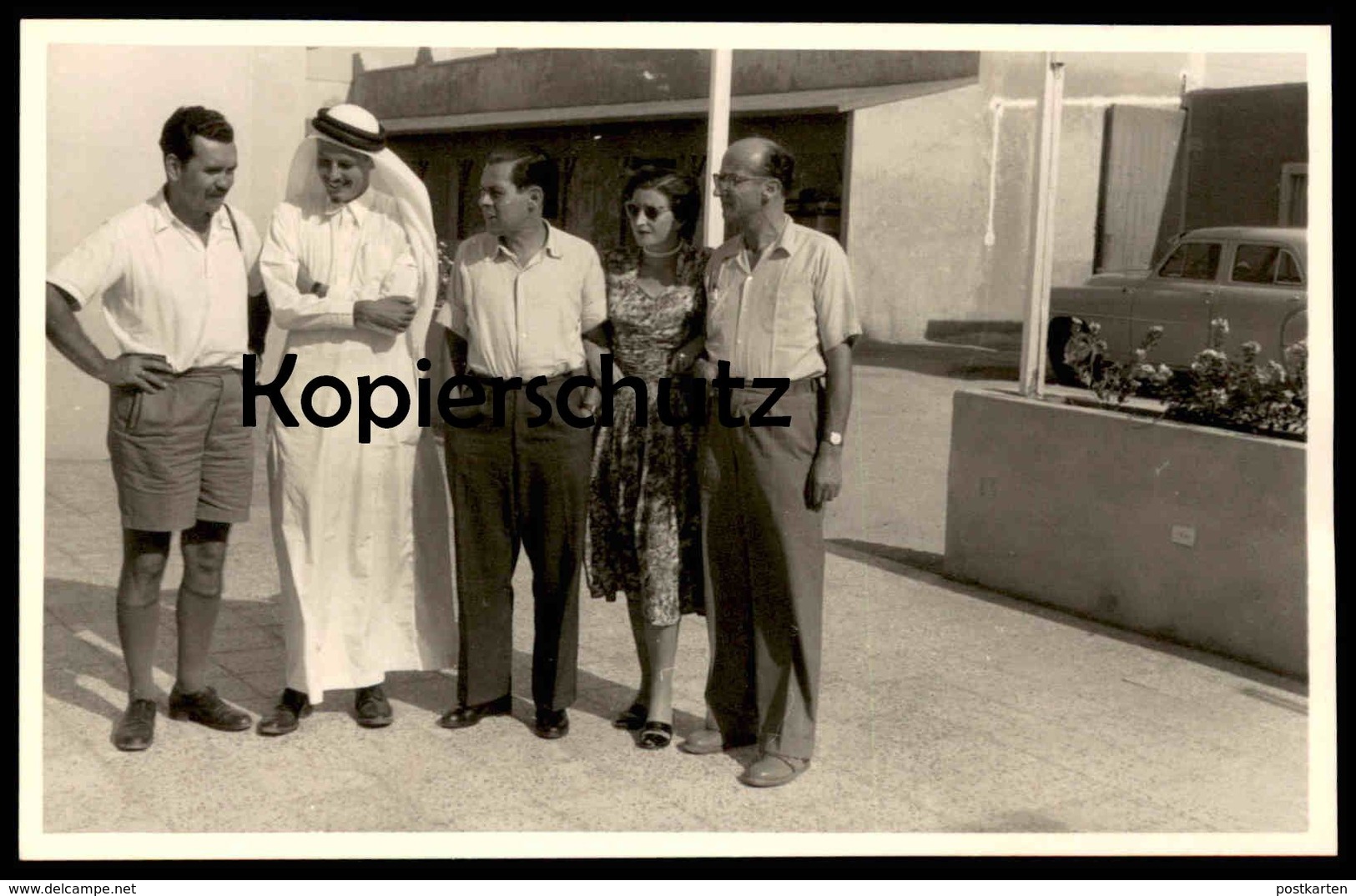 ALTE FOTO POSTKARTE PERSONEN THAWB KANDORA DISCHDASA QAMIS KANDURA TUNESIEN Tunisie Tunisia Scheich sheikh photo