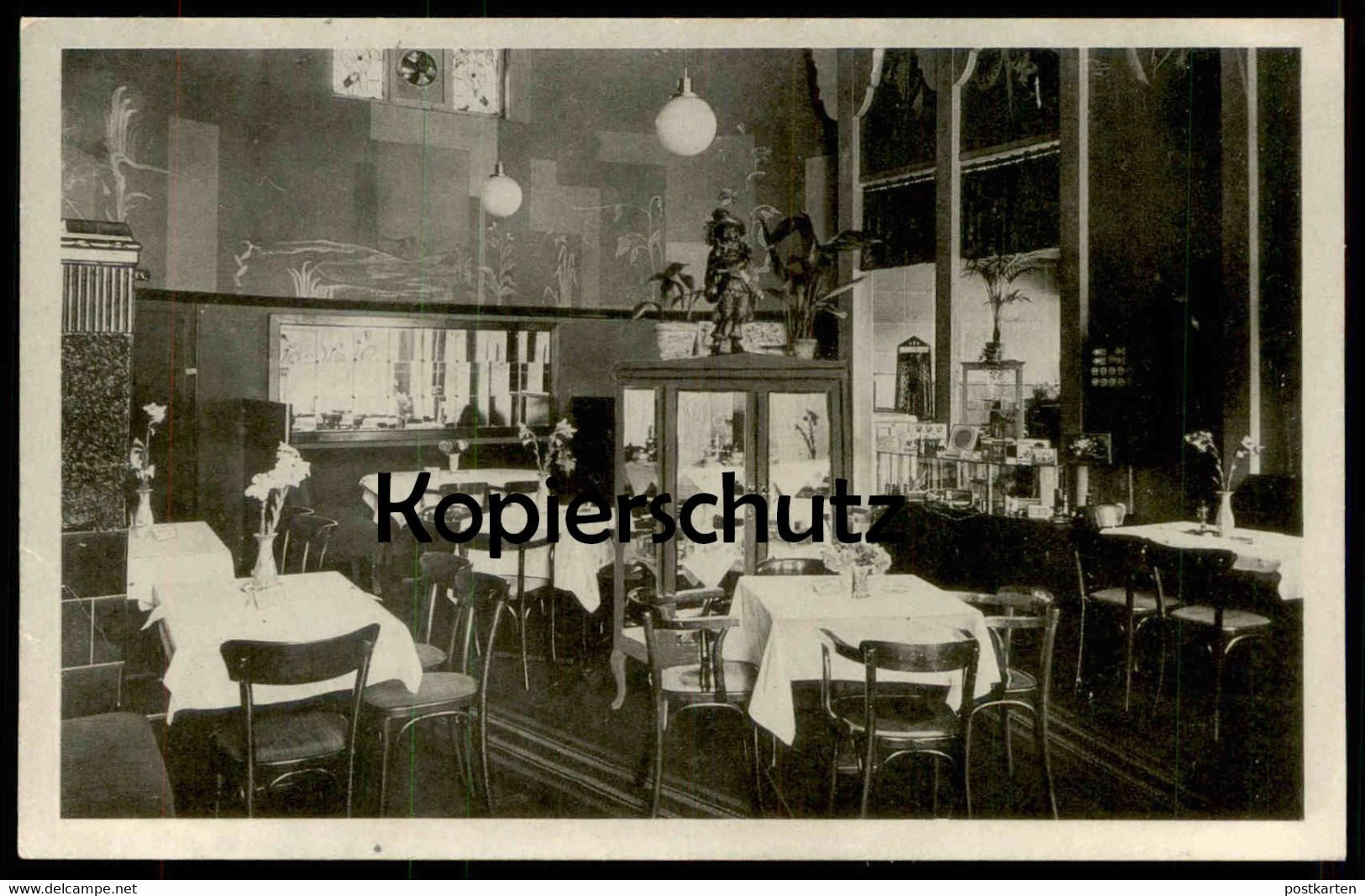 ALTE POSTKARTE BAHNHOFS-KAFFEE INH. G. BAUMHÖFENER OSNABRÜCK Café im Bahnhof cpa postcard AK Ansichtskarte