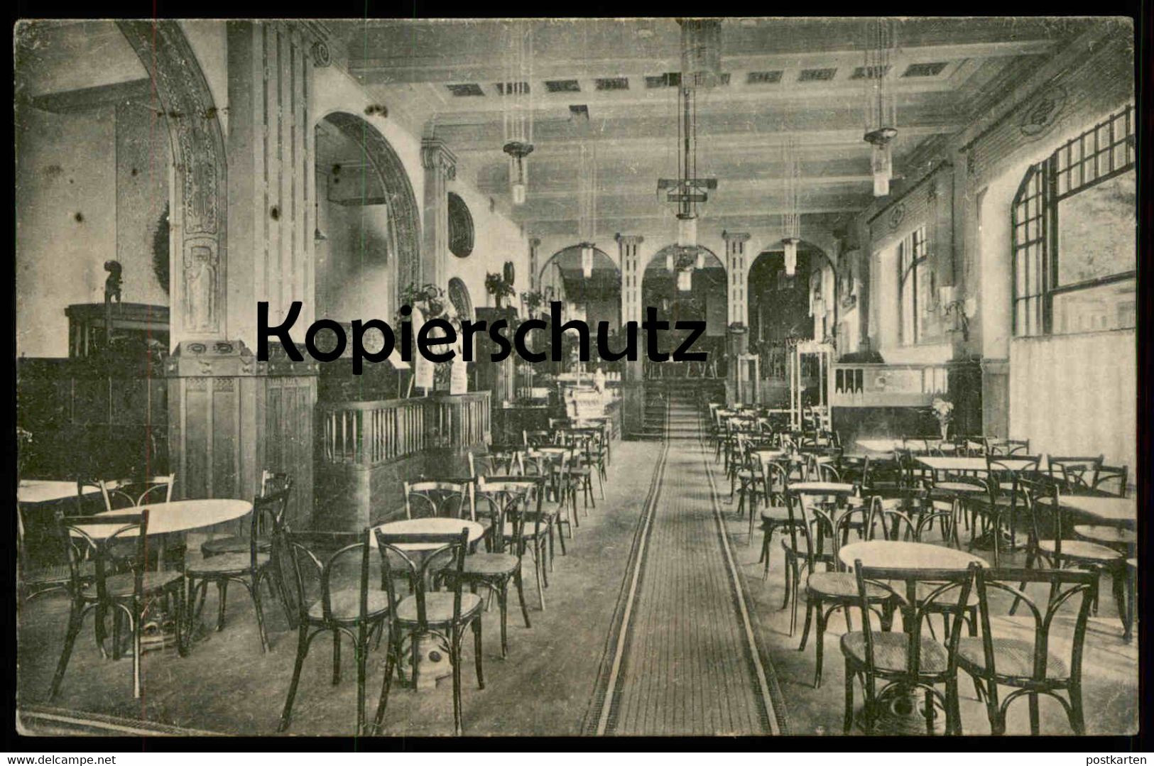 ALTE POSTKARTE CONDITOREI UND WIENER CAFÉ KERKHOF OSNABRÜCK INNENANSICHT Ansichtskarte AK cpa postcard