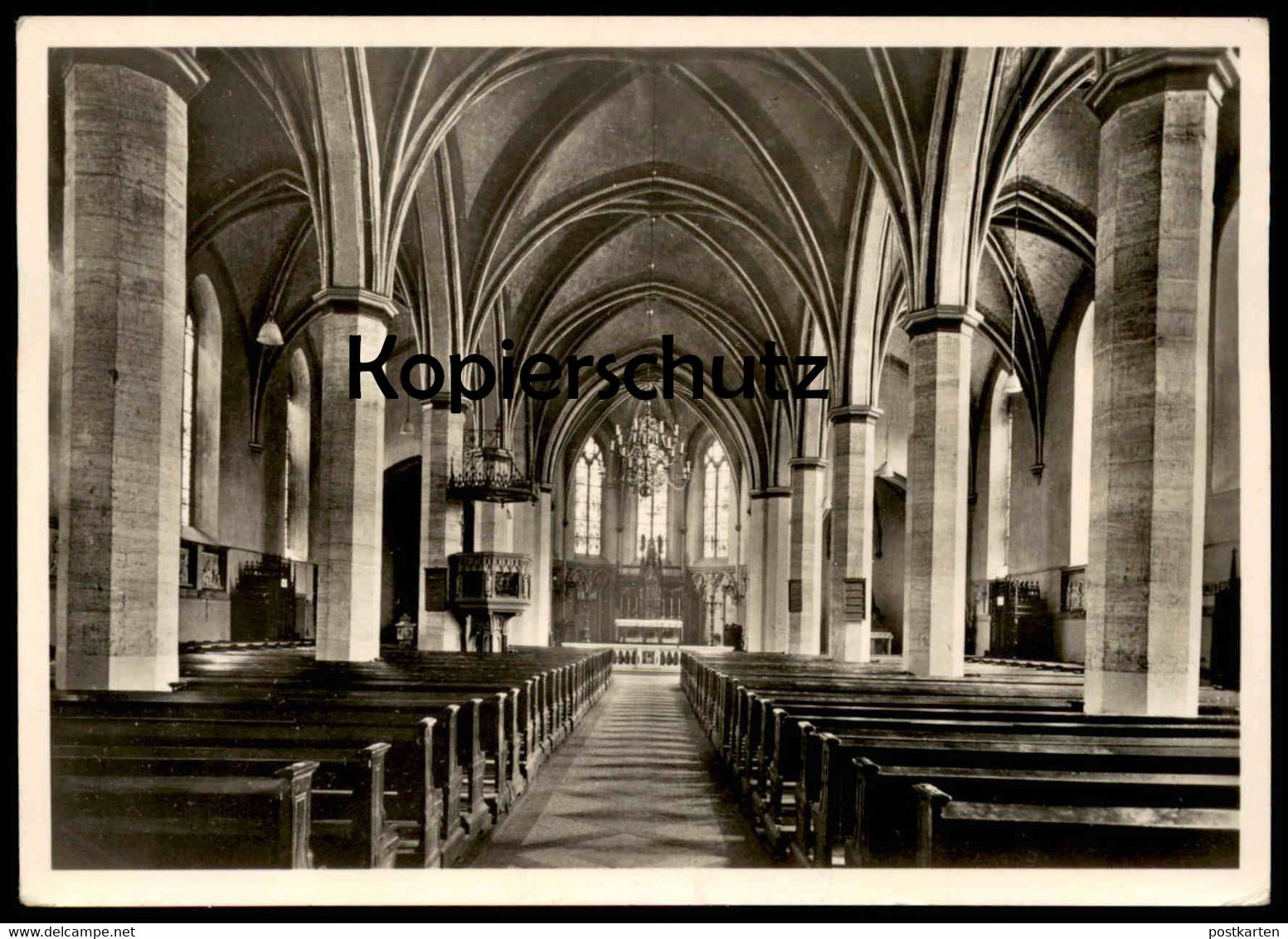 ALTE POSTKARTE EMSDETTEN ST. PANKRATIUS KIRCHE INNENANSICHT church église Ansichtskarte cpa postcard AK