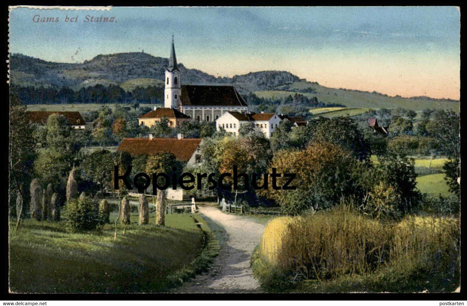ALTE POSTKARTE GAMS BEI STAINZ STEIERMARK PANORAMA Österreich Austria Autriche cpa postcard AK Ansichtskarte