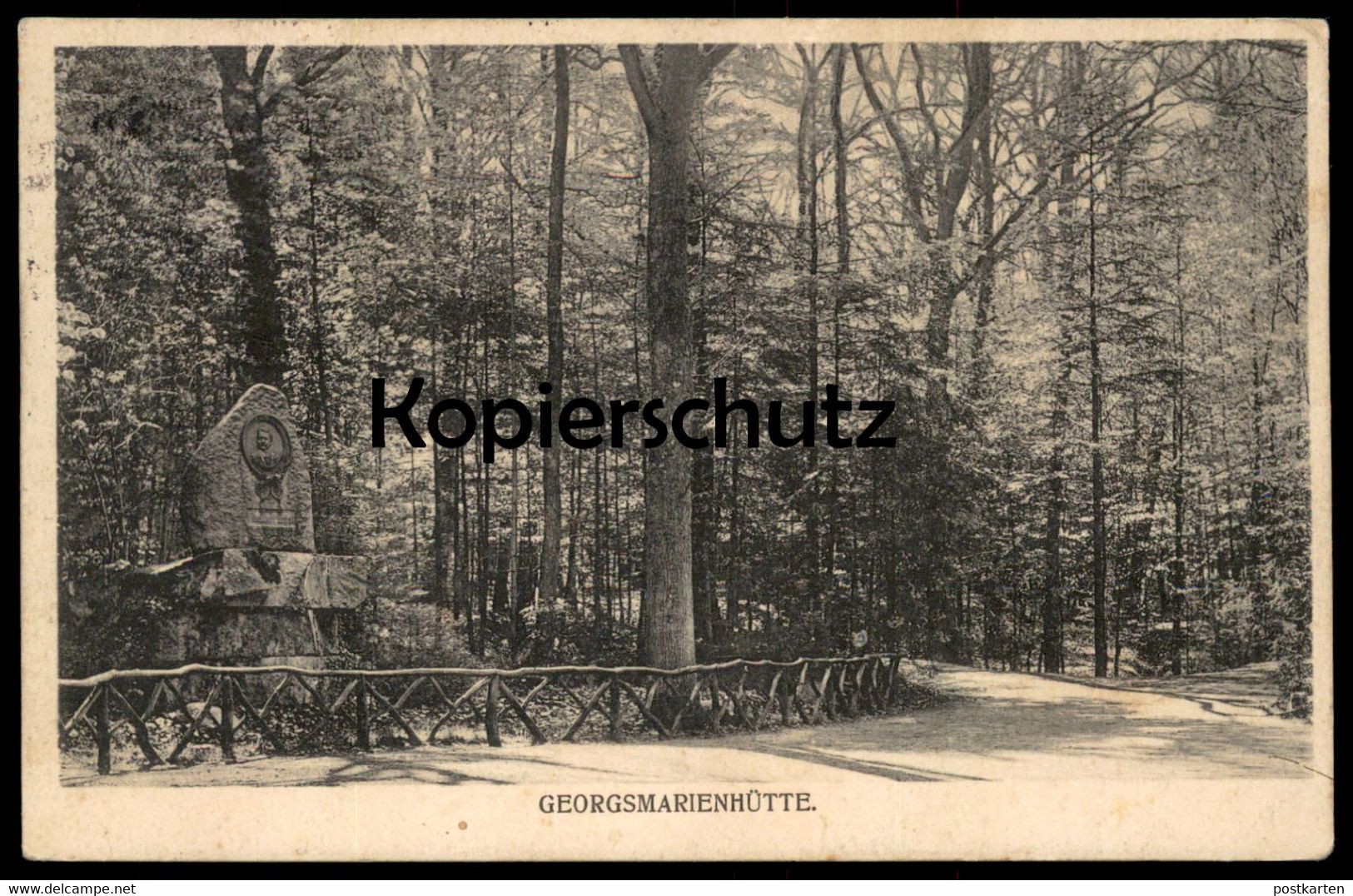 ALTE POSTKARTE GEORGSMARIENHÜTTE BEI OSNABRÜCK HOLSTE DENKMAL 1906 Gedenkstein monument Ansichtskarte cpa postcard AK