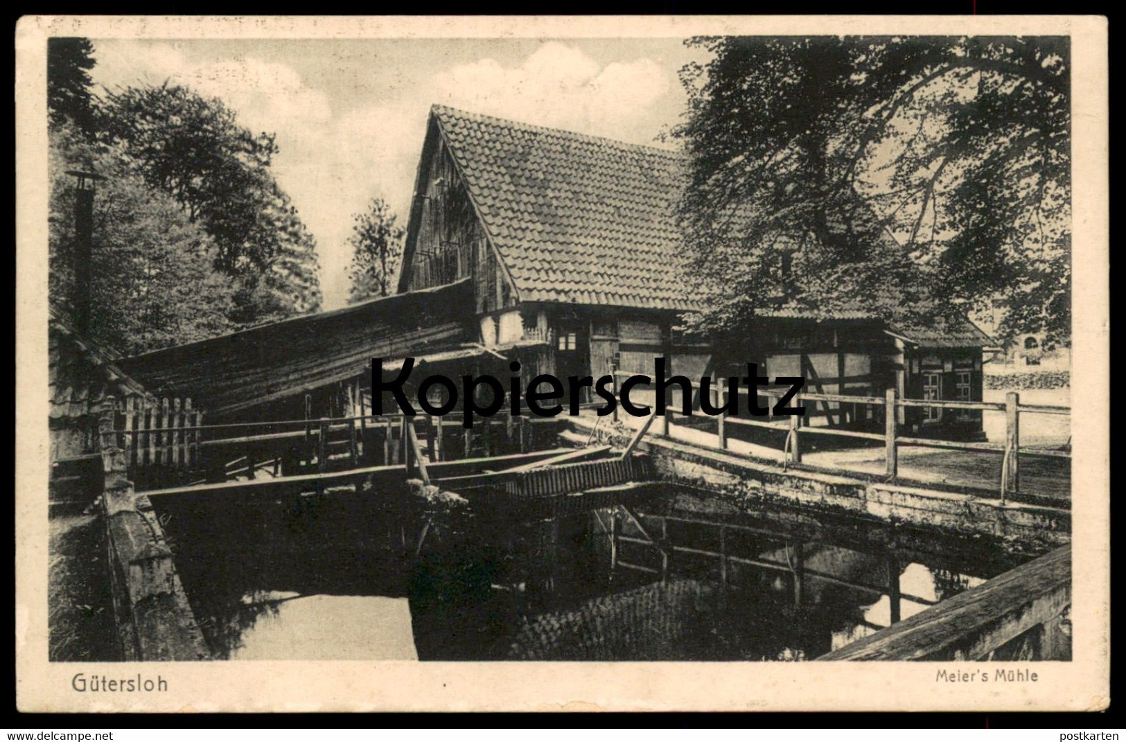 ALTE POSTKARTE GÜTERSLOH MEIER'S MÜHLE Wassermühle mill moulin Ansichtskarte AK postcard cpa