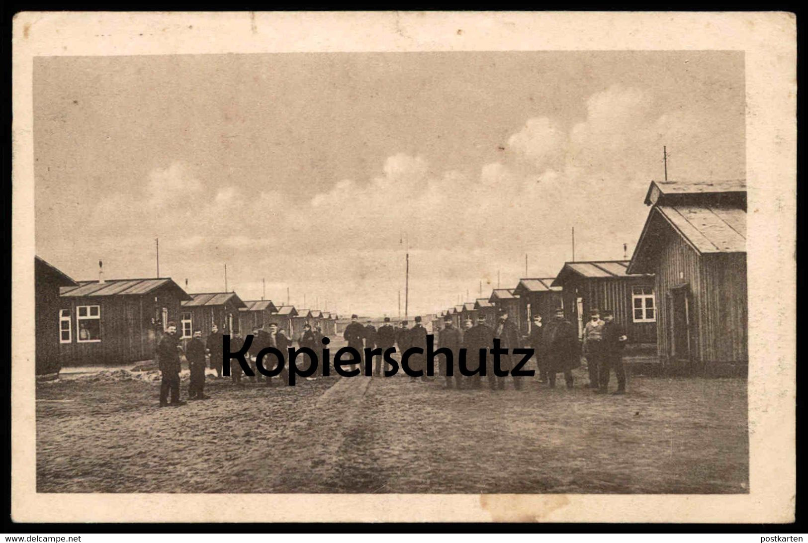 ALTE POSTKARTE LAGER DÜLMEN GRUPPE I GEFANGENE ARBEITER camp de Dülmen barracks baraque Ansichtskarte AK cpa postcard