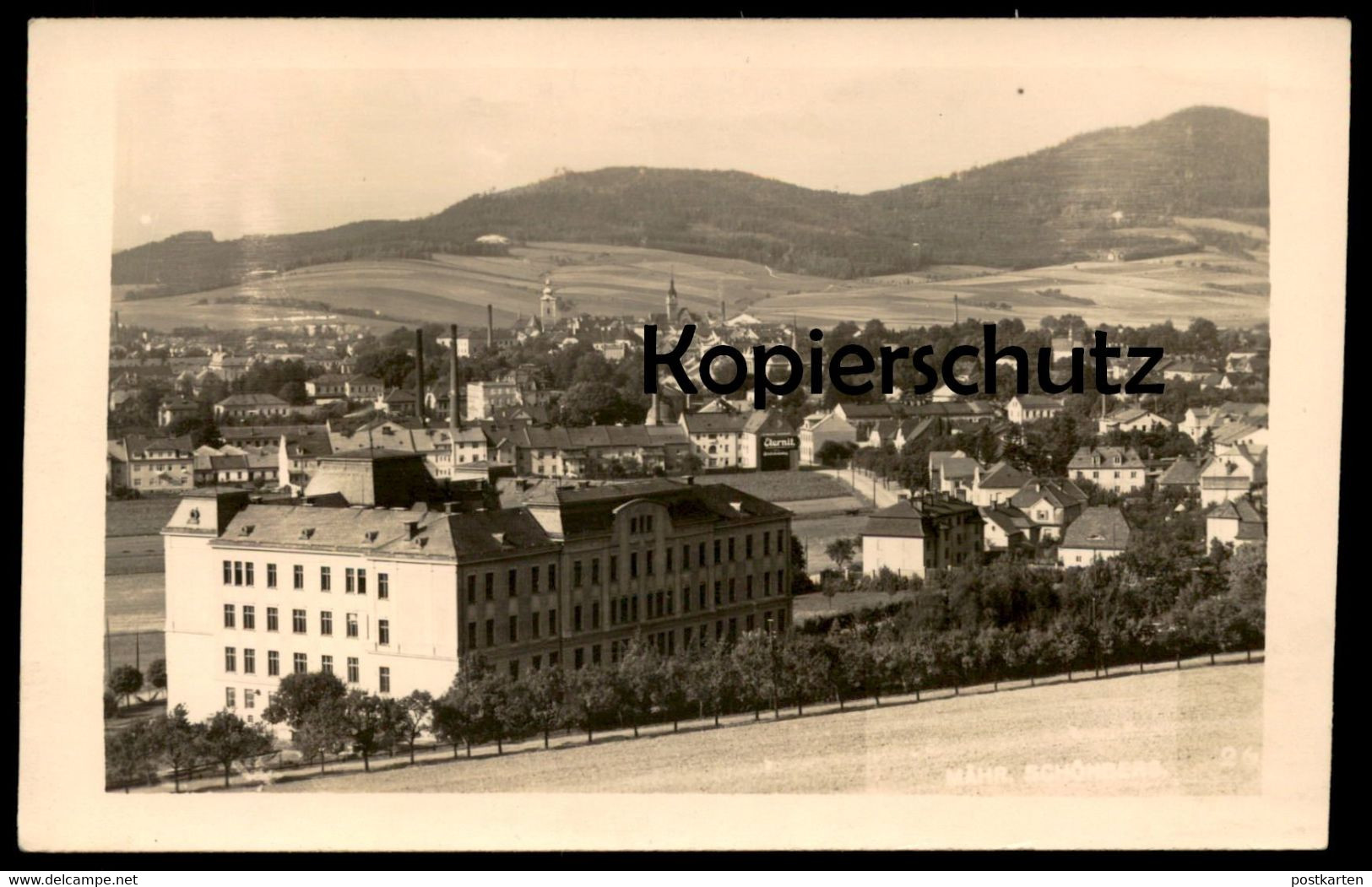 ALTE POSTKARTE MÄHRISCH SCHÖNBERG SUDETENLAND PANROAMA SUDETEN Sumperk Mähren Ceska Ansichtskarte AK cpa postcard