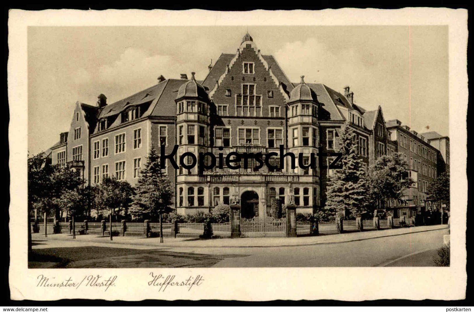 ALTE POSTKARTE MÜNSTER WESTFALEN HÜFFERSTIFT 1936 Krankenhaus Hospital hopital Ansichtskarte cpa postcard AK
