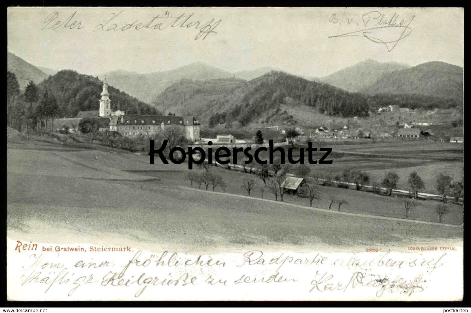 ALTE POSTKARTE REIN BEI GRATWEIN GRAZ PANORAMA Steiermark Österreich Austria Autriche cpa postcard AK Ansichtskarte